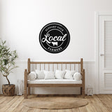 Support Your Local Farmer Sign ~ Metal Porch Sign | Metal Gate Sign | Farm Entrance Sign | Metal Farmhouse | Cow Farm Sign
