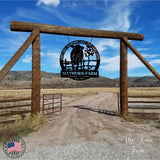 Live Like Someone Left The Gate Open ~ Metal Porch Sign | Metal Gate Sign | Farm Entrance Sign | Metal Farmhouse | Cow Sign | Highland Cow