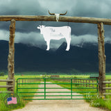 Last Name Personalized Cow Sign ~ Metal Porch Sign | Metal Gate Sign | Farm Entrance Sign | Metal Farmhouse | Cow Sign | Highland Cow