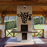 House Number Cow Tag Sign ~ Metal Porch Sign | Metal Gate Sign | Farm Entrance Sign | Metal Farmhouse | Cow Sign | Highland Cow | Address