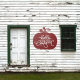 Hello Autumn Pumpkin Steel Sign ~ Metal Porch Sign | Metal Autumn Sign | Fall Metal Sign | Metal Fall Sign | Fall Sign | Fall Porch Sign