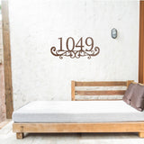 House Number Sign ~Outdoor Metal Sign, Door Hanger Sign, Home Address Sign, Wedding Gift, Personalized Metal Sign, Gift For Couple, Address