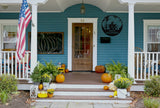 Happy Halloween Welcome Sign, Metal Porch Sign, Fall Door Hanger, Fall Metal Sign, Metal Fall Sign, Fall Sign, Porch Sign, Custom Autumn