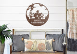 Happy Halloween Welcome Sign, Metal Porch Sign, Fall Door Hanger, Fall Metal Sign, Metal Fall Sign, Fall Sign, Porch Sign, Custom Autumn