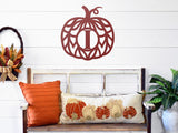 Pumpkin Custom Monogram Sign, Metal Porch Sign, Fall Door Hanger, Fall Metal Sign, Metal Fall Sign, Fall Sign, Porch Sign, Custom Autumn