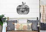 Welcome Pumpkin Sign, Metal Porch Sign, Fall Door Hanger, Fall Metal Sign, Metal Fall Sign, Fall Sign, Porch Sign, Custom Halloween Sign