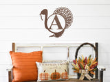 Thanksgiving Turkey Name Sign, Metal Porch Sign, Fall Door Hanger, Fall Metal Sign, Metal Fall Sign, Fall Sign, Porch Sign, Custom Sign