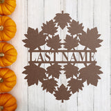 Custom Fall Last Name Sign, Metal Porch Sign, Fall Door Hanger, Fall Metal Sign, Metal Fall Sign, Fall Sign, Porch Sign, Thanksgiving Sign