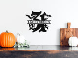 Halloween 31st Sign, Metal Porch Sign, Fall Door Hanger, Fall Metal Sign, Metal Fall Sign, Fall Sign, Porch Sign, Halloween Porch Sign