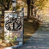 Pumpkin Monogram Sign, Metal Porch Sign, Fall Door Hanger, Fall Metal Sign, Metal Fall Sign, Fall Sign, Porch Sign, Halloween Porch Sign
