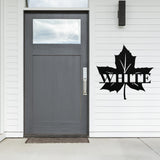 Leaf Family Name Sign, Metal Porch Sign, Fall Door Hanger, Fall Metal Sign, Metal Fall Sign, Fall Sign, Porch Sign, Halloween Porch Sign