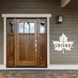 Leaf Family Name Sign, Metal Porch Sign, Fall Door Hanger, Fall Metal Sign, Metal Fall Sign, Fall Sign, Porch Sign, Halloween Porch Sign