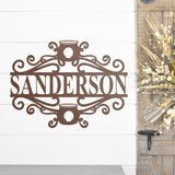 Witch Family Name Sign, Metal Porch Sign, Fall Door Hanger, Fall Metal Sign, Metal Fall Sign, Fall Sign, Porch Sign, Halloween Porch Sign