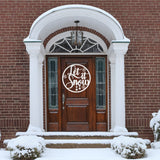 Let It Snow Christmas Porch Sign ~ Custom Metal Door Hanger, Personalized Christmas Décor, Winter Porch Sign, Metal Christmas Sign, Winter