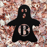 Ghost Monogram Sign ~ Metal Porch Sign, Fall Door Hanger, Fall Metal Sign, Metal Fall Sign, Fall Sign, Fall Porch Sign, Custom Autumn
