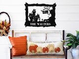 Custom Halloween Welcome Sign ~ Metal Porch Sign, Fall Door Hanger, Fall Metal Sign, Metal Fall Sign, Fall Sign, Porch Sign, Custom Autumn