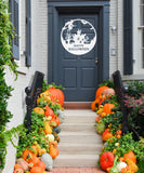 Happy Halloween Welcome Sign, Metal Porch Sign, Fall Door Hanger, Fall Metal Sign, Metal Fall Sign, Fall Sign, Porch Sign, Custom Autumn