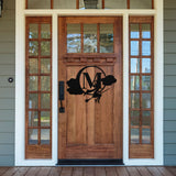 Witch Last Name Monogram, Metal Porch Sign, Fall Door Hanger, Fall Metal Sign, Metal Fall Sign, Fall Sign, Porch Sign, Custom Autumn Sign