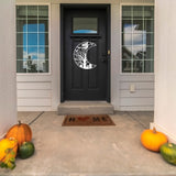 Spooky Moon Sign, Metal Porch Sign, Fall Door Hanger, Fall Metal Sign, Metal Fall Sign, Fall Sign, Porch Sign, Custom Halloween Sign