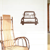 Pumpkin Truck Name Sign, Metal Porch Sign, Fall Door Hanger, Fall Metal Sign, Metal Fall Sign, Fall Sign, Porch Sign, Custom Sign