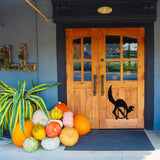 Spooky Cat Monogram Sign, Metal Porch Sign, Fall Door Hanger, Fall Metal Sign, Metal Fall Sign, Fall Sign, Porch Sign, Halloween Sign