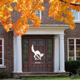 Spooky Cat Monogram Sign, Metal Porch Sign, Fall Door Hanger, Fall Metal Sign, Metal Fall Sign, Fall Sign, Porch Sign, Halloween Sign