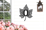 Fall Leaf Monogram Sign, Metal Porch Sign, Fall Door Hanger, Fall Metal Sign, Metal Fall Sign, Fall Sign, Porch Sign, Thanksgiving Sign