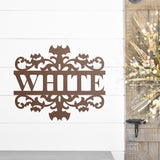 Spooky Bat Name Sign, Metal Porch Sign, Fall Door Hanger, Fall Metal Sign, Metal Fall Sign, Fall Sign, Porch Sign, Halloween Porch Sign