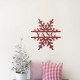 Custom Snowflake Last Name Sign ~ Christmas Door Hanger, Personalized Christmas Décor, Custom Winter Porch Sign, Metal Christmas Sign