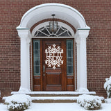Let It Snow Snowflake Sign ~ Christmas Door Hanger, Personalized Christmas Décor, Custom Winter Porch Sign, Metal Christmas Porch Sign