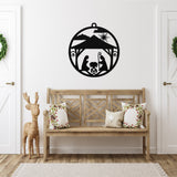 Christmas Nativity Ornament Porch Sign ~ Christmas Door Hanger, Personalized Christmas Décor, Custom Winter Porch Sign, Metal Christmas Sign