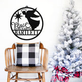 Peace On Earth Angel Custom Sign ~ Christmas Door Hanger, Personalized Christmas Décor, Custom Winter Porch Sign, Christmas Porch Sign