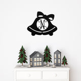 Personalized Christmas Bell Metal Sign, Custom Winter Decor
