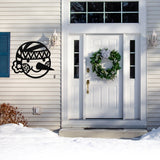 Winter Snowman Custom Outdoor Sign ~ Christmas Door Hanger, Personalized Christmas Décor, Custom Winter Porch Sign, Christmas Porch Sign