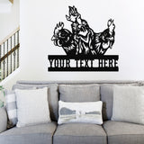 Silly Chicken Metal Sign - Metal Porch Sign | Personalized Metal Sign | Custom Porch | Personalized Farm Sign | Chicken Sign