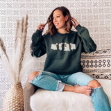 Halloween Sweatshirt, Ghost Cows Sweatshirt, Halloween Crewneck, Ghost Shirt, Cow Lover Gift, Funny Halloween, Fall Shirt, Halloween Sweater