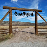 Custom Metal Word, Your Custom Text, Custom Name Script Metal Sign, Personalized Wall Decor, Housewarming Gift