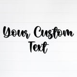 Custom Metal Word, Your Custom Text, Custom Name Script Metal Sign, Personalized Wall Decor, Housewarming Gift, Farm Entrance Metal Sign