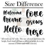 Custom Metal Word, Your Custom Text, Custom Name Script Metal Sign, Personalized Wall Decor, Housewarming Gift