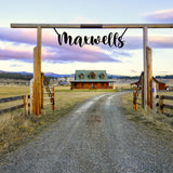 Custom Metal Word, Your Custom Text, Custom Name Script Metal Sign, Personalized Wall Decor, Housewarming Gift