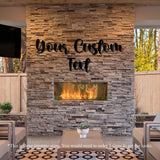 Custom Metal Word, Your Custom Text, Custom Name Script Metal Sign, Personalized Wall Decor, Housewarming Gift