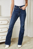 Judy Blue Full Size High Waist Vintage Frayed Hem Bootcut Jeans