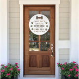 Crazy Dogs Live Here Do Not Knock ~ Custom Porch Sign | Metal Porch Sign | Custom Pet Owner Gifts | Personalized Metal Sign