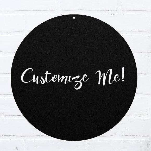 Customize This Metal Sign ~ Outdoor Metal Sign, Door Hanger Sign, Last Name Sign,  Personalized Metal Sign, Custom Gift, Porch Sign