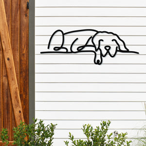 Dog Body Outline ~ Custom Porch Sign | Metal Porch Sign | Custom Gifts | Personalized Steel Sign