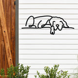 Dog Body Outline ~ Custom Porch Sign | Metal Porch Sign | Custom Gifts | Personalized Steel Sign