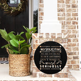 No Soliciting Don't Make It Weird ~ Outdoor Metal Sign, Door Hanger, Unwelcome Sign, No Soliciting Sign, Not Welcome Sign, Funny Porch Sign
