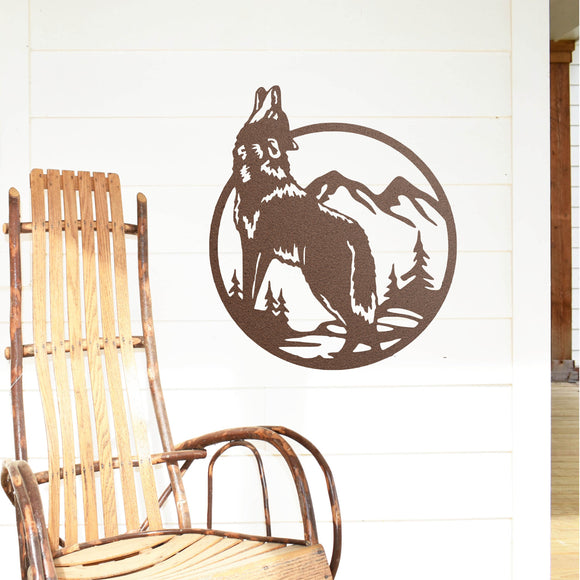 Wolf Gate Sign ~ Metal Porch Sign | Metal Gate Sign | Farm Entrance Sign | Metal Farmhouse