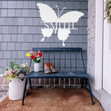 Butterfly Last Name Sign ~ Metal Porch Sign | Front Door Sign | Personalized Entrance Sign | Metal Spring Sign