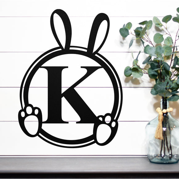 Custom Easter Bunny Ears Sign ~ Metal Porch Sign | Front Door Sign | Personalized Entrance Sign | Metal Spring Sign